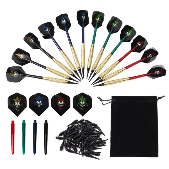 GSE Games & Sports Expert 18 Grams Soft Tip Darts with Extra Dart Shafts, Flights, 60 Replacement Dart Tips for Electronic Dartboard