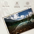 thumbnail image 6 of Elephant Stock Tranquil Lake Landscape Wall Art - Horizontal Canvas Wall Art - Living Room Wall Decor - Nature Canvas - Brown And Blue Decor - 12" x 8", 6 of 8