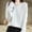 *White, variant on ClodeEU Womens V Neck Knit Sweaters ,Long Sleeve Tops ,Casual Knit Tunic Pullover Tops Green,Womens Plus L