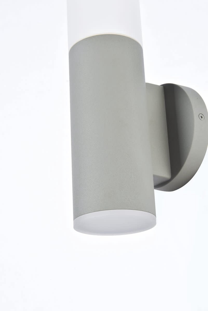 Raine Integrated LED wall sconce in silver