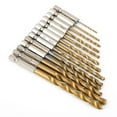 thumbnail image 3 of Chendee 13 Pcs Drill Bit Set Coated Hss High Speed Steel Hex Shank Quick Change, 3 of 7