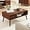 Walnut, variant on Mid Century Modern Coffee Table, CoffeeTable with Storage, Living Room Center Table with Slatted Panel Drawer, Fluted Wood Coffee Table with Open Shelf for Living Room,Walnut