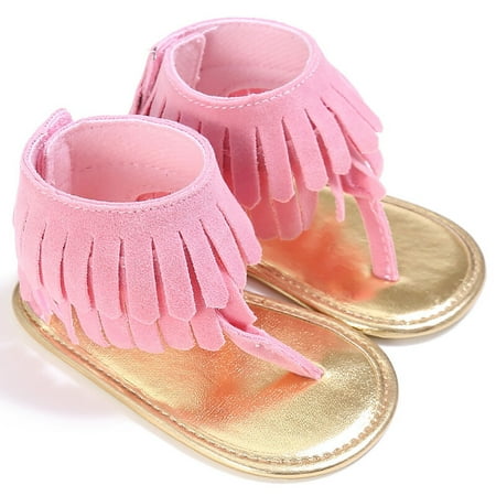 

Toddler Infant Baby Girl Soft Sole Sandals Toddler Summer Shoes Tassle Sandal