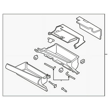 Genuine OE Ford Glove Box Assembly - JD9Z-5406010-AB Fits select: 2017-2020 LINCOLN CONTINENTAL