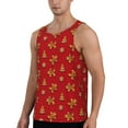 thumbnail image 2 of Zufioo Gingerbread Man Print Men's Vest, Sleeveless Quick-drying Muscle T-shirt, Suitable for Sports Fitness, Home Leisure Wear-X-Large, 2 of 7