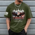 thumbnail image 2 of Rotm Independence Shirt Graphic Tees for Mens T-Shirts Men T Shirt Independence Day Printing Casual Basic Tee Tops Graphic Tees AG,XL, 2 of 4