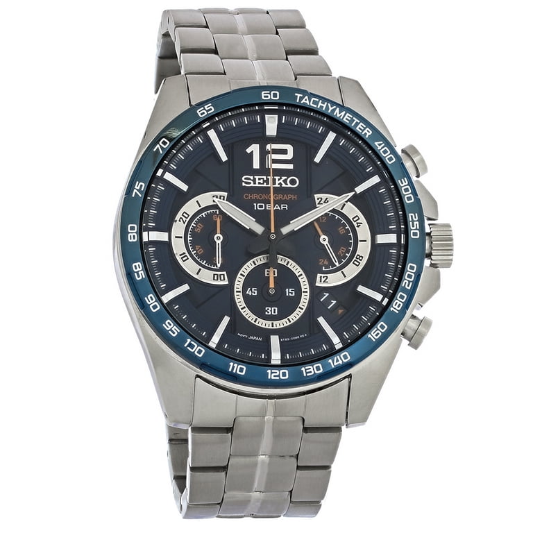 Seiko Men's Casual Watch, Japanese Quartz, Stainless Steel Strap Seiko Men's Casual Watch, Japanese Quartz, Stainless Steel Strap
