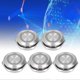 thumbnail image 3 of 5Pcs Momentary Push Button Switch Metal Auto Reset Ultra Thin Waterproof with LED 19mmDC12~24V White, 3 of 5