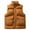 Brown, variant on Xzbqbs Men's Puffer Jacket Casual Windbreaker Windproof Full Zip Fashion Winter Coat Warm Thickened Sleeveless Outwear Down Jacket