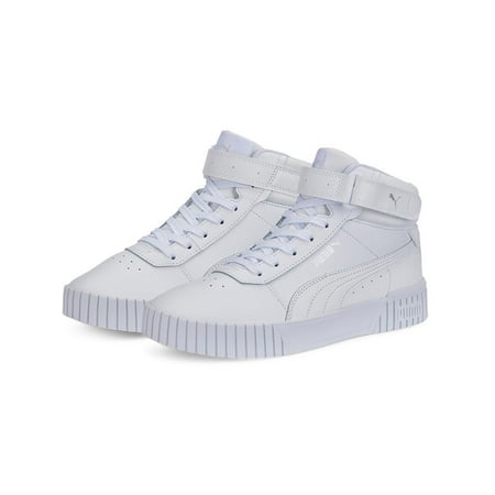 Puma Womens Carina 2.0 Leather Gym High-Top Sneakers