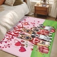 thumbnail image 4 of Area Rugs 2.7'x5', Valentine's Day Carpet for Living Room Bedroom Dining Room, Watercolor Funny Dogs Love Roses Spring Pink Throw Kitchen Rugs Non Slip Washable Rectangle Indoor Outdoor Rugs, 4 of 8