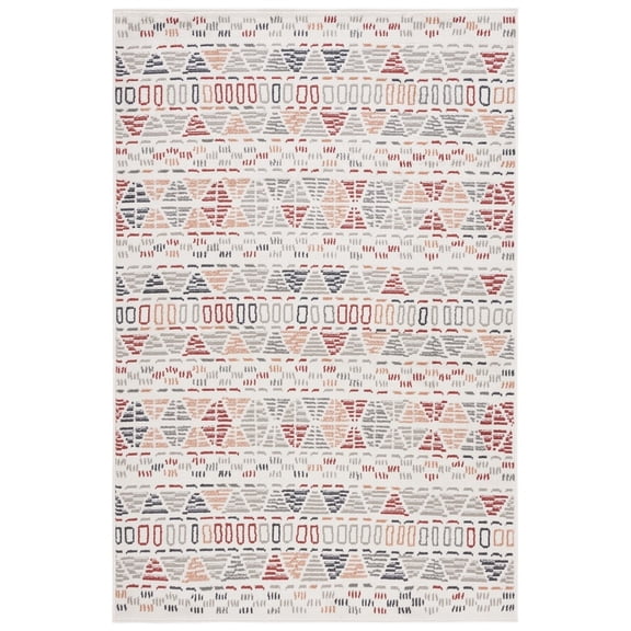 SAFAVIEH PYR217A Pyramid Ivory Grey / Rust
