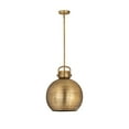 thumbnail image 4 of Innovations Lighting  Newton Metal Sphere - 1 Light 14" Stem Hung Pendant Polished Nickel, 4 of 5