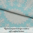 thumbnail image 6 of Superior 3-Pieces High-Durability Reversible Cotton Blend Bedspread Set, Queen, Aqua, 6 of 8