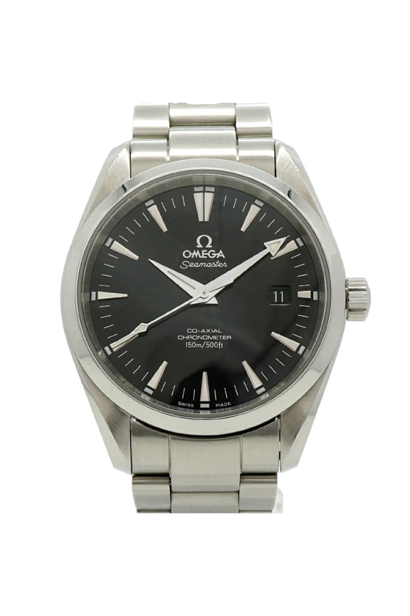 Pre-Owned Omega Seamaster Aqua Terra 2503.50 Black Dial Men's Watch