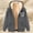 Dark Gray, variant on JingHai Winter Jackets for Men Fleece Lined Hooded Jacket Zip Up Fuzzy Hoodie Faux Fur Coat Thermal Outerwear Unisex Hoodies-Dark Gray XXL