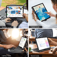 thumbnail image 6 of Pekarejue Wireless Keyboard Case Compatible with Apple iPad 11th (A16) M3 2025 & 2022 iPad 10th Generation (10.9-inch): Rotatable Pencil Holder Multi-Touch Trackpad RGB Backlit Black, 6 of 6