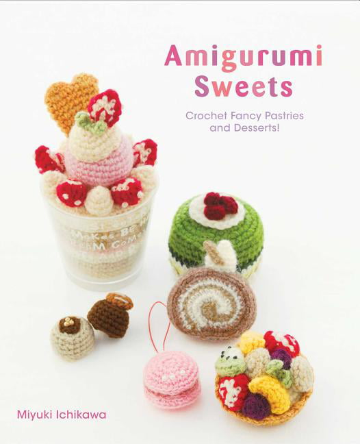 6 Hand Crochet ICED SUGAR COOKIES pretend PLAY FOOD amigurumi Dessert TOY 