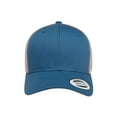 thumbnail image 2 of YP Classics - Six-Panel Retro Trucker Cap - 6606 - Steel Blue/ Silver, 2 of 3