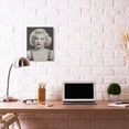 thumbnail image 3 of Stupell Industries Marilyn Portrait Black And White Vintage Hollywood Movie Star Classic Illustration Canvas Wall Art by Jadei Graphics, 3 of 3