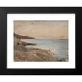 thumbnail image 2 of Jan Ciągliński 14x12 Black Modern Framed Museum Art Print Titled - Marine Landscape - Yalta. from the Journey to Crimea (Between 1887 and 1899), 2 of 5