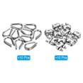 thumbnail image 3 of Unique Bargains 1/8' Wire Rope Kit, 20 Pack M3 Stainless Steel Thimbles & Clamps for Wire Rope, 3 of 7