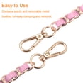 thumbnail image 5 of Uxcell Purse Chain Strap, 24" Purse Strap Shoulder Bag Replacement Strap, 2Pack Pink&Gold, 5 of 6
