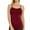 Burgundy, variant on Women's Nylon Camisole Stretch Tank Top Adjustable One Size, Dark.Grey, 1 Pack