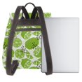 thumbnail image 3 of Disketp Green Various Lemons Mochila de Cuero para Mujer, Bolso de Espalda Antirrobo con Estilo para Viaje, Trabajo y Uso Diario, 3 of 4