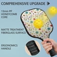 thumbnail image 2 of Pickleball Paddles Set,Pioneer Flower Floral Print Pattern Fiberglass Surface Pickleball Racket Set with 2 Indoor Outdoor Pickleball Balls and Pickleball Bag,Pickle-ball Equipment, 2 of 6