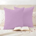 thumbnail image 3 of Outdoor Pillow Covers Minimalist Solid Color Lilac Waterproof Pillow Cases 20x20 Set of 2, Light Purple Monochrome Art Throw Pillow Cover Pillowcase for Patio Balcony Couch Garden, 3 of 9