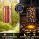 thumbnail image 2 of 7 inch Solar Lantern, Metal Solar Lanterns Garden Lights, IP65 Waterproof Hollowed-Out Table LED Lantern Decor, Mother Women Gifts, 2 of 5