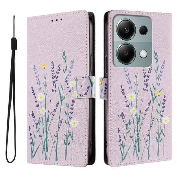 FOXDOCK Funda Tipo Cartera para Xiaomi POCO M6 Pro 4G con Soporte y Correa – Diseño de Patrones Lindos