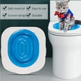 thumbnail image 2 of Kit de entrenamiento para ir al baño para gatos, sistema de entrenamiento para ir al baño para mascotas, alfombrilla para bandeja de arena para gatos, asiento para orinal para gatitos, entrenador para, 2 of 5