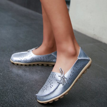 

Ykohkofe Slip On Women Hollow Out Comfort Walking Flat Loafers Casual Shoes Driving Loafers Walking Shoes For Women