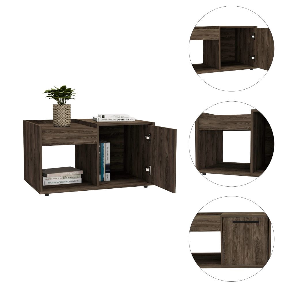 Boahaus Andria Coffee Table (Dark Walnut)