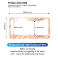 thumbnail image 2 of A Pair Of License Plate Frame Sunscreen Corrosion Resistant Rust 12.3×6.3in With Accessories Suitable For Any Car Peachpuff Marble_2, 2 of 8
