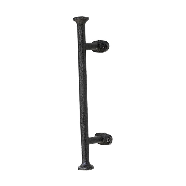 Manija de puerta de hierro fundido fácil de instalar, multiusos, tirador de puerta de granero resistente, Grande