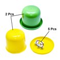 thumbnail image 2 of CIMAXIC 2PCS/Set High Strength Plastic Dice Game Set 5 Dice Included(Random Color),3.54"X3.54"X2.95", 2 of 4