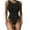 Black, variant on Efsteb Womens Swimsuit Fashion Bathing Suit Summer Swim Swimsuits Beach Bikini Solid Color Slim Swimwear (Black,L)