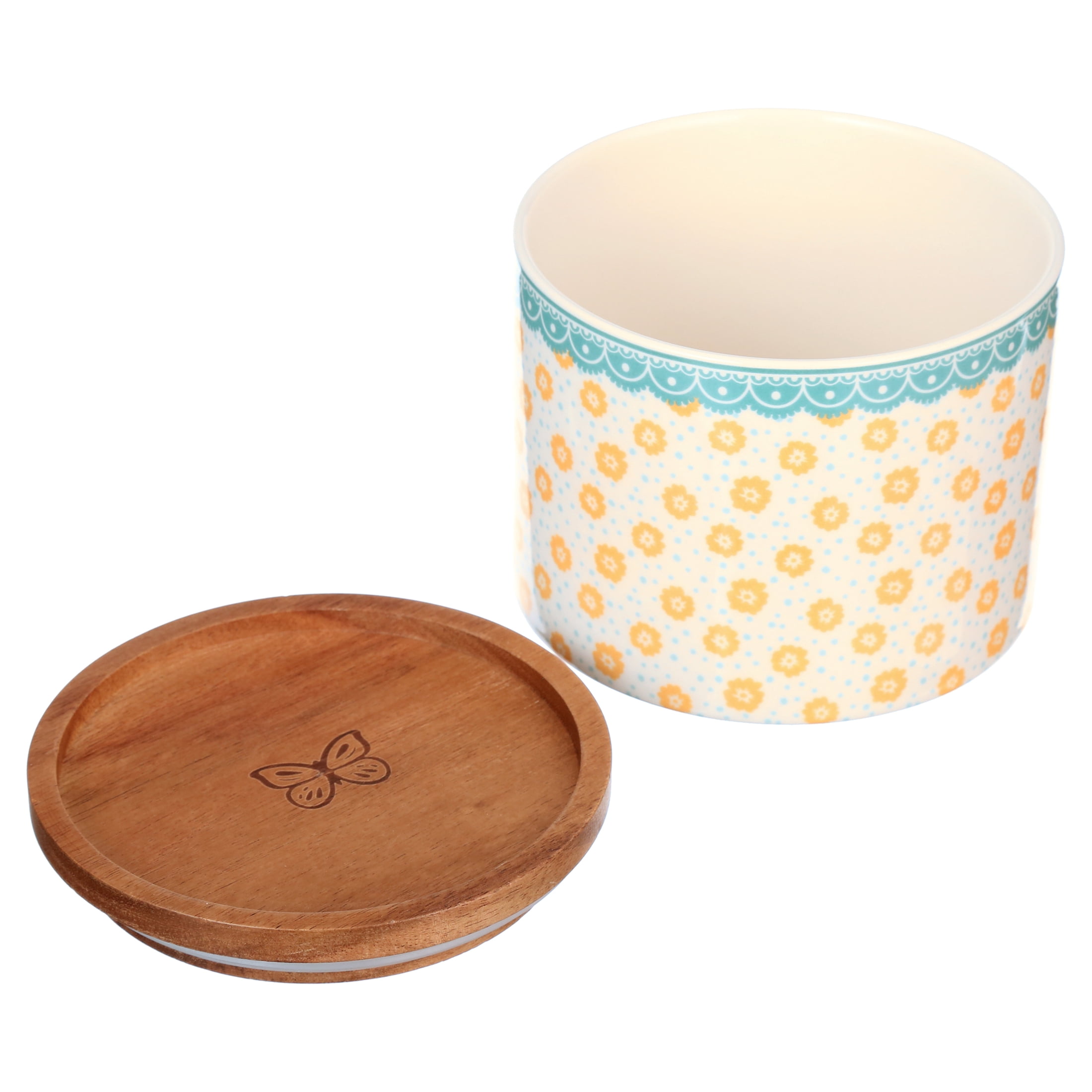 Pioneer Woman Stacking 3-Piece Stoneware Canister Set