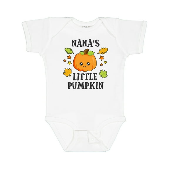 Inktastic Nanas Little Pumpkin with Leaves and Stars Boys or Girls Baby Bodysuit