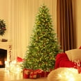 thumbnail image 2 of Costway Árbol de Navidad preiluminado de 210 cm, forma rápida de 3 minutos con temporizador y conector de alimentación rápido, 2 of 4