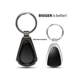 thumbnail image 5 of Lincoln MKZ Black Dome Gunmetal Black Metal Teardrop Key Chain, 5 of 7