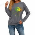 thumbnail image 3 of CLOISE Fall Sweatshirt Women Lightweight Crew Neck Tops Graphic Long Sleeve Pullover Cute Winter Clothes Gray L, 3 of 5