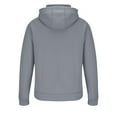thumbnail image 4 of Men’s Pullover Hooded Sweatshirt with Half Zip Front Kangaroo Pocket and Adjustable Drawstring Hood Casual Fit Light Gray 2XL, 4 of 5
