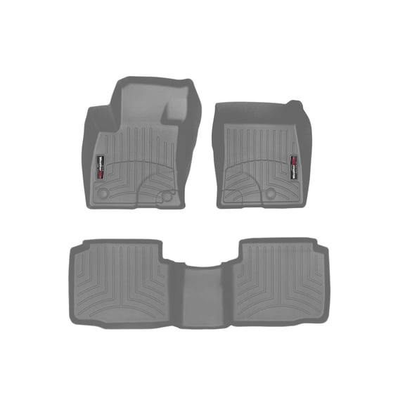 WeatherTech Custom Fit FloorLiners compatible with 2020-2020 Ford Escape - 1st & 2nd Row, Grey