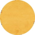 thumbnail image 1 of Ahgly Company Indoor Round Abstract Orange Abstract Area Rugs, 4' Round, 1 of 6