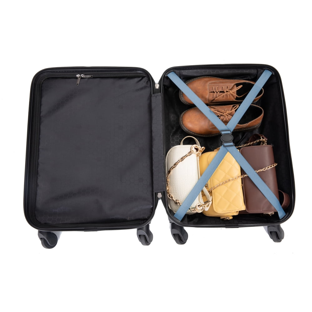 20-Inch ABS Hardside Carry On Luggage with Spinner Wheels, Lightweight Hard Shell Suitcase