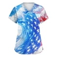 thumbnail image 2 of KDDYLITQ United States 250th Anniversary Tshirt for Women 4th Of July American Flag Short Sleeve Tees Summer Red White and Blue Independence Tops Usa Flag Fashion V Neck T-Shirts Red M, 2 of 7